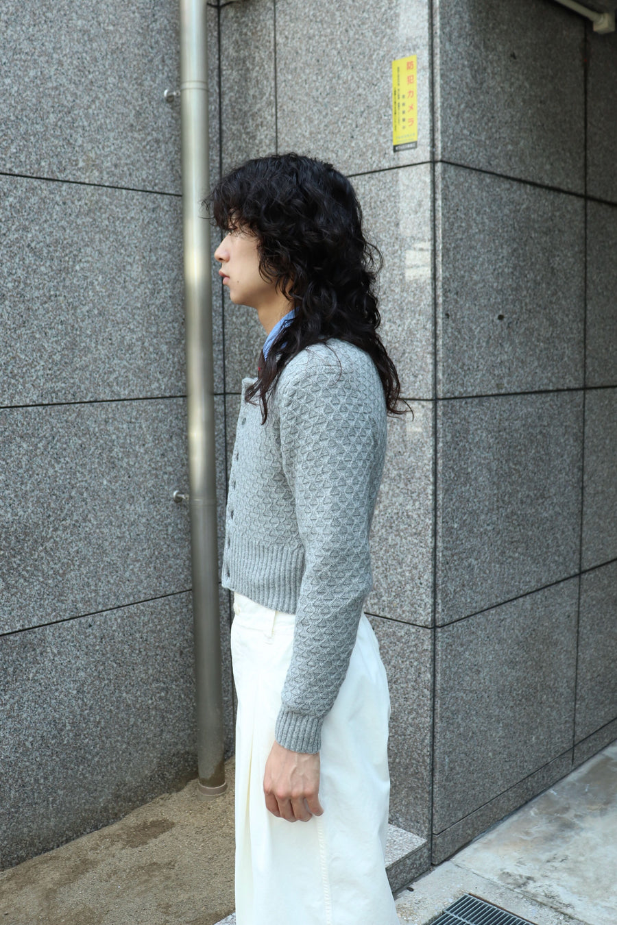 SOSHIOTSUKI(ソウシオオツキ)のSHORT KNIT CARDIGAN GRAYの通販