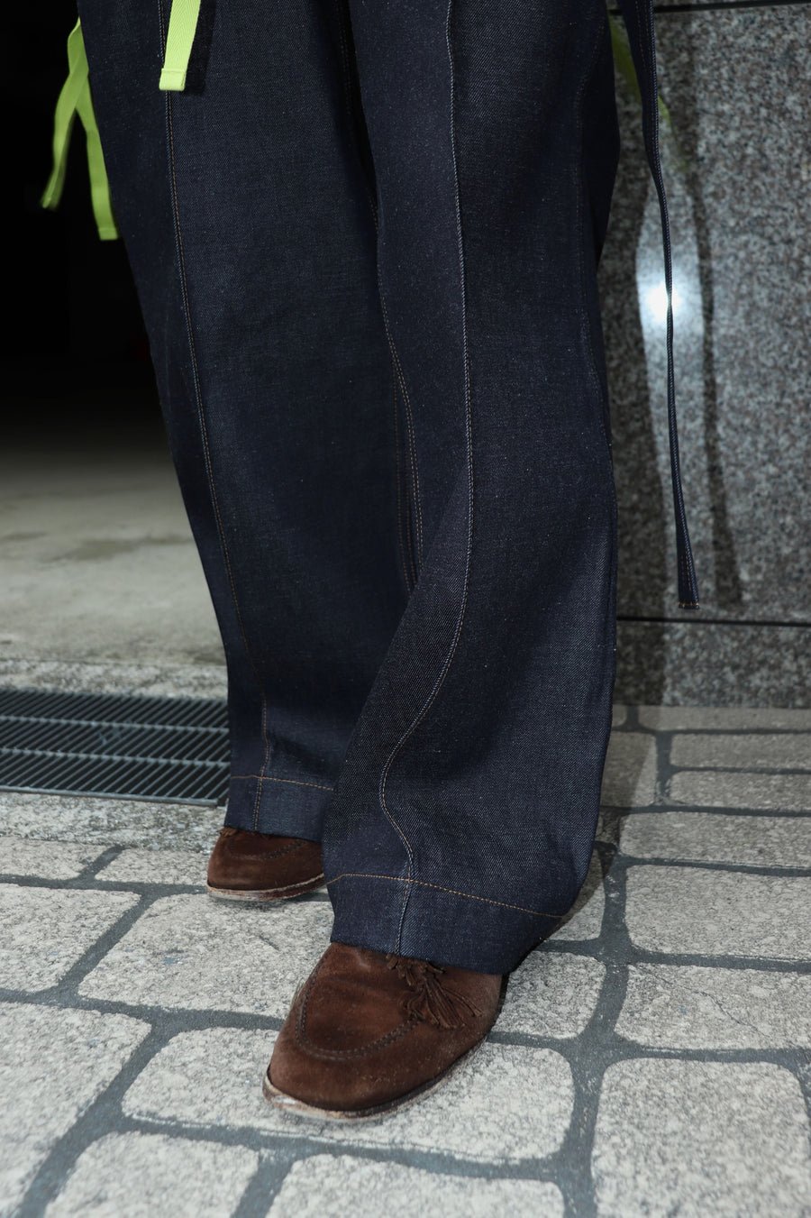 TOGA  Indigo denim painter pants