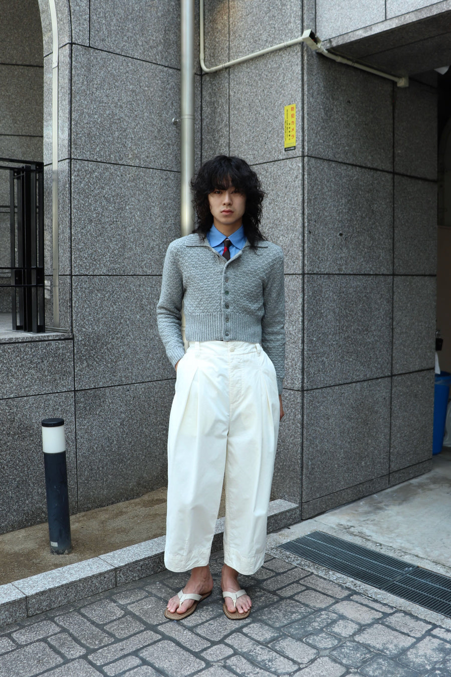 SOSHIOTSUKI(ソウシオオツキ)のSHORT KNIT CARDIGAN GRAYの通販