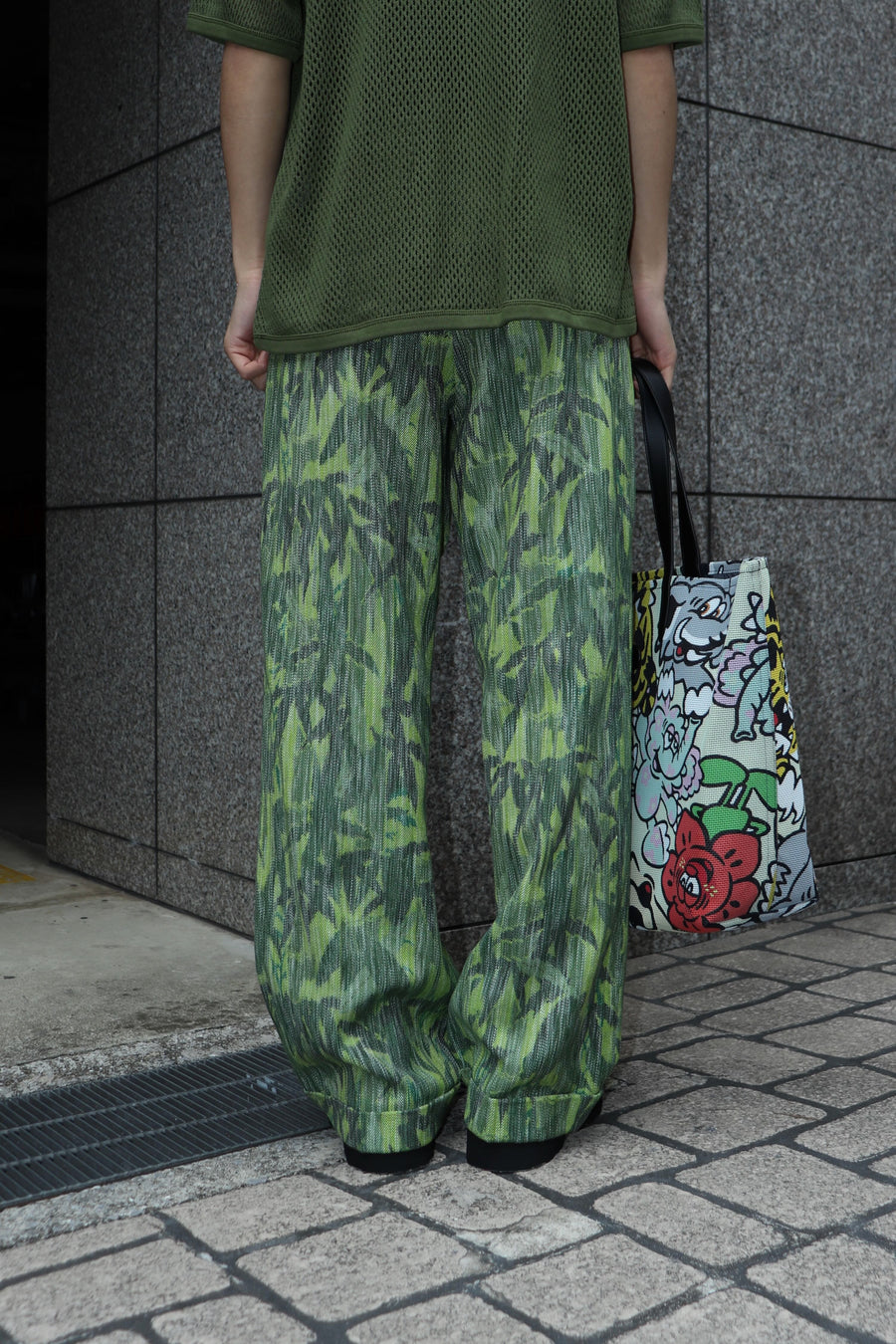 【40%OFF】KENZO  KENZO CHIKU-RIN CAMO STRAIGHT TAILORED PANTS