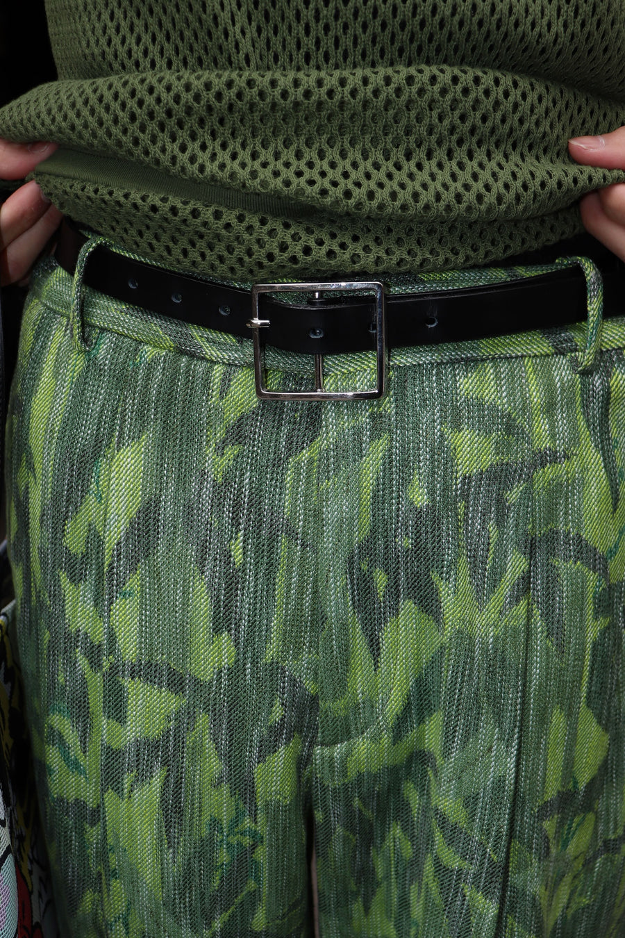 【40%OFF】KENZO  KENZO CHIKU-RIN CAMO STRAIGHT TAILORED PANTS