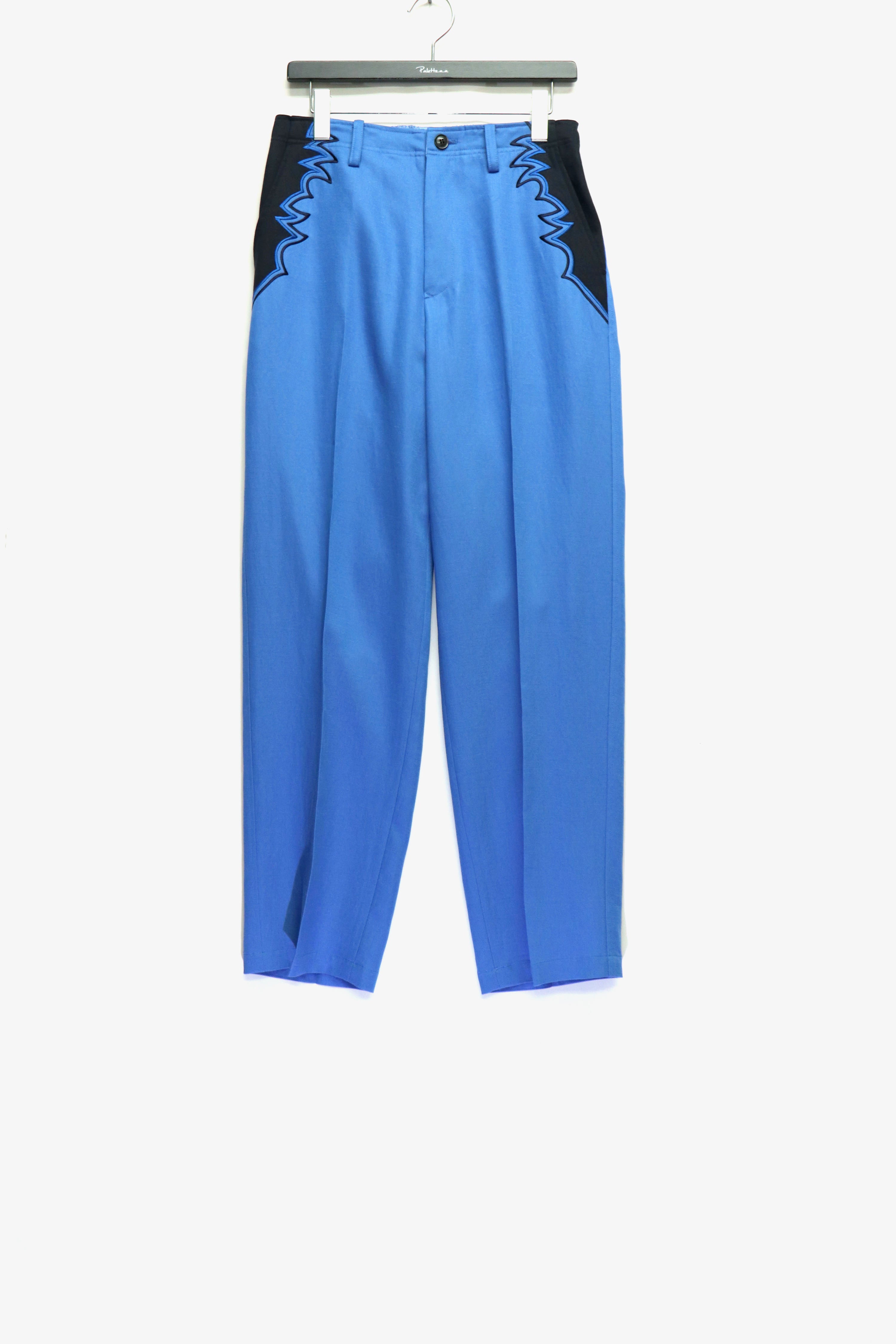 TOGA VIRILIS(トーガ ビリリース)のEmbroidery western pants L.BLUEの