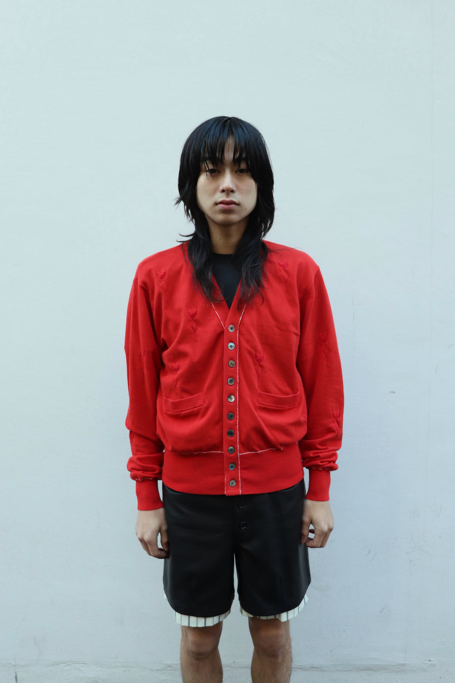 MASU(エムエーエスユー)のMB 10 BUTTONS CARDIGAN REDの通販｜PALETTE