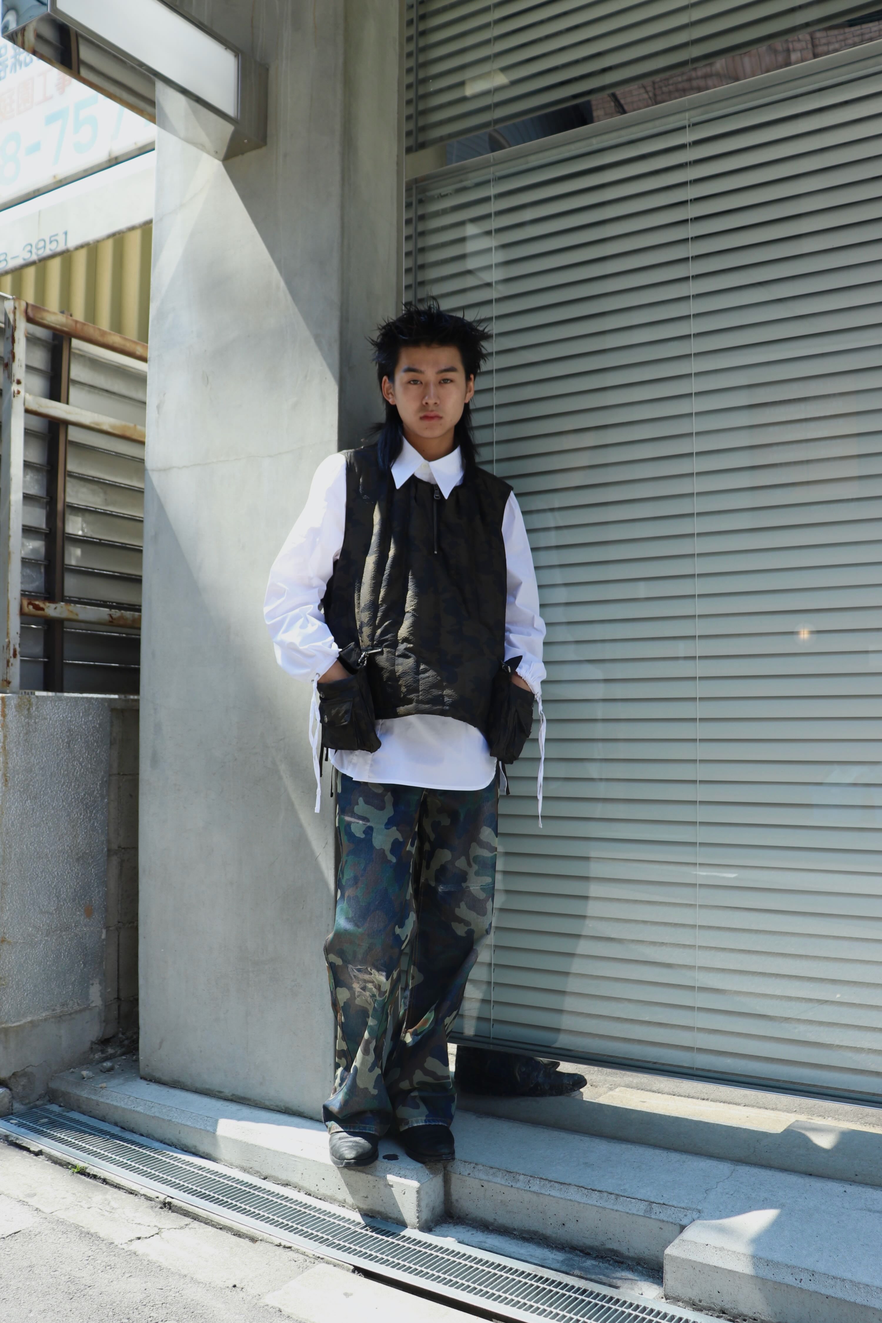 ANDERSSON BELL(アンダースンベル)のMESH LAYERED DENIM PANTSの通販