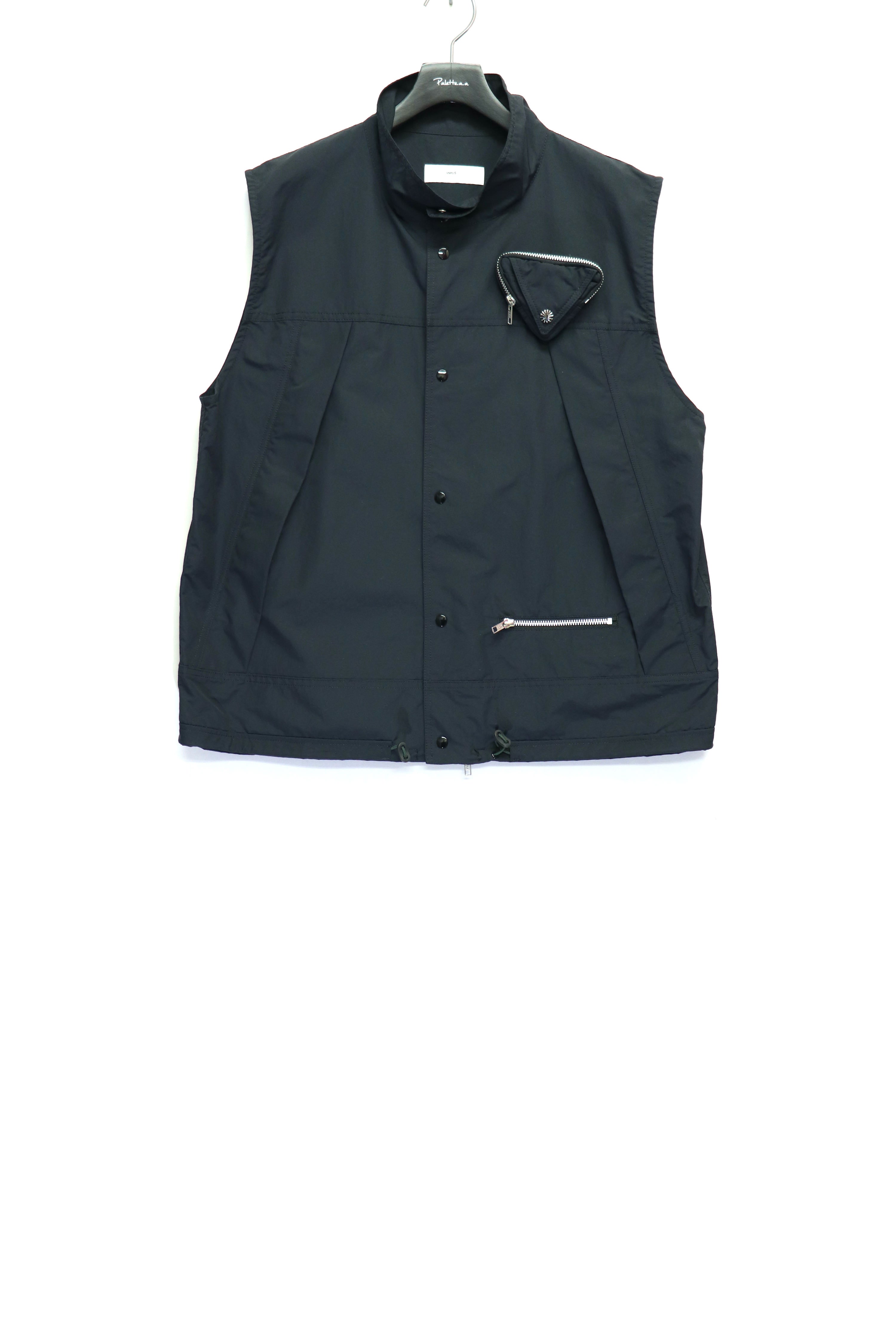 【美品】  TOGA VIRILIS  / トーガビリリース | 2024SS | NYLON TAFFETA VEST / ナイロン タフタ コンチョ ドローストリング ベスト | 46 | khaki | メンズ IMG_7852_b00465fd-0443-48a0-