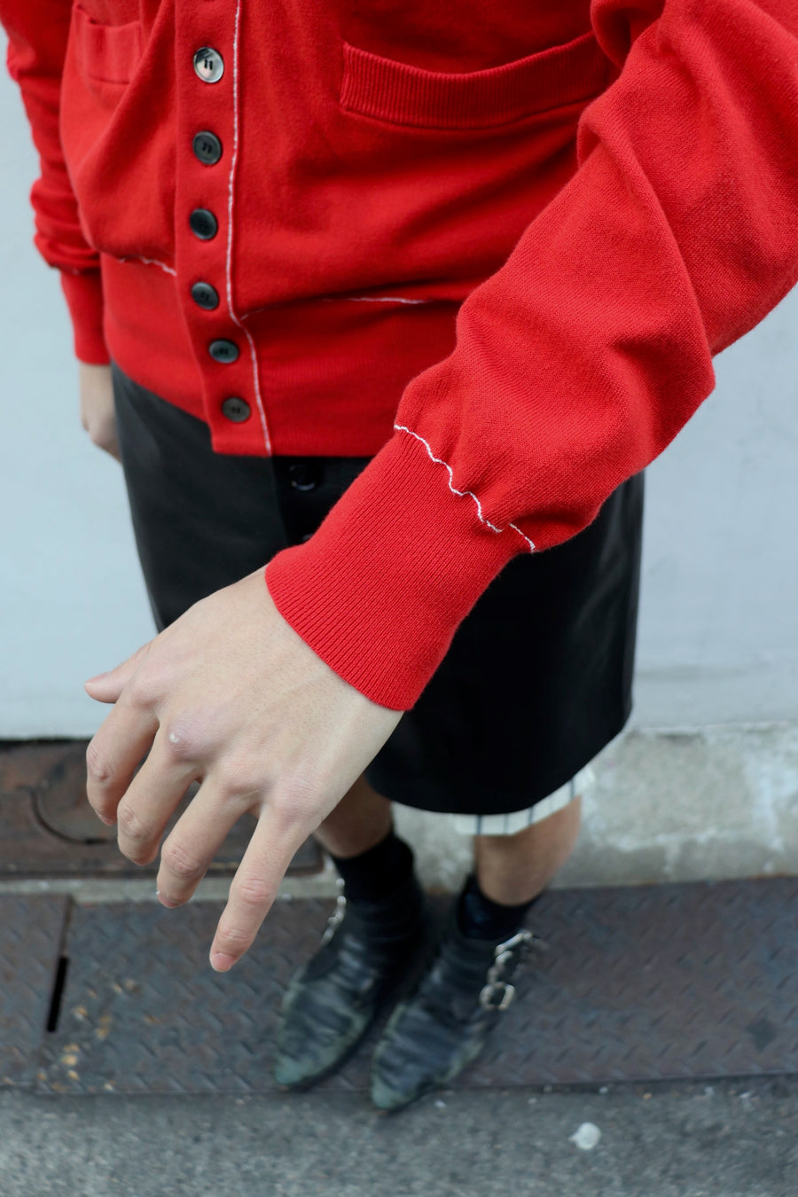 MASU(エムエーエスユー)のMB 10 BUTTONS CARDIGAN REDの通販｜PALETTE