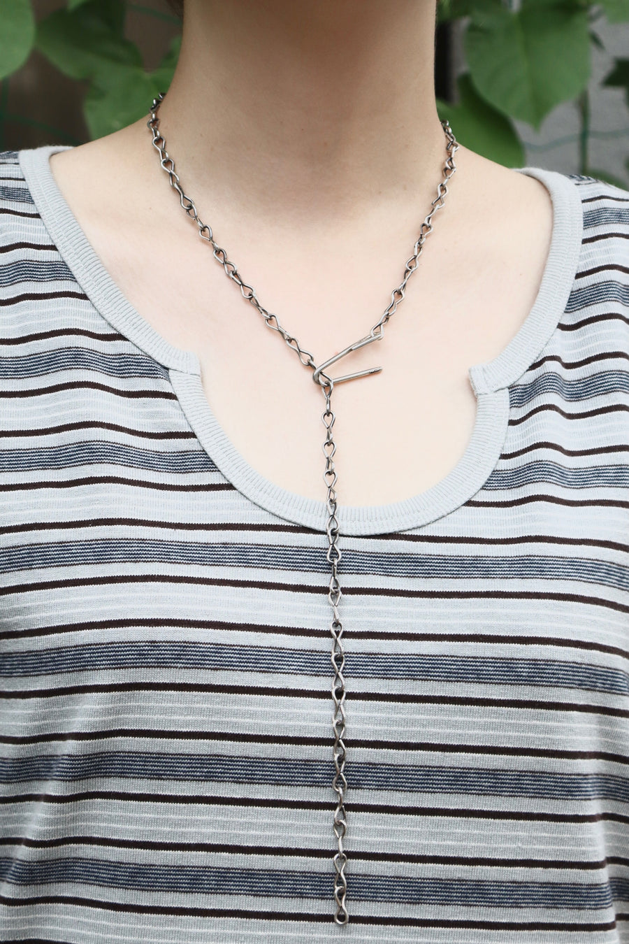 SUGARHILL  STRIPE TIGHT TEE(SMOKE BLUE)