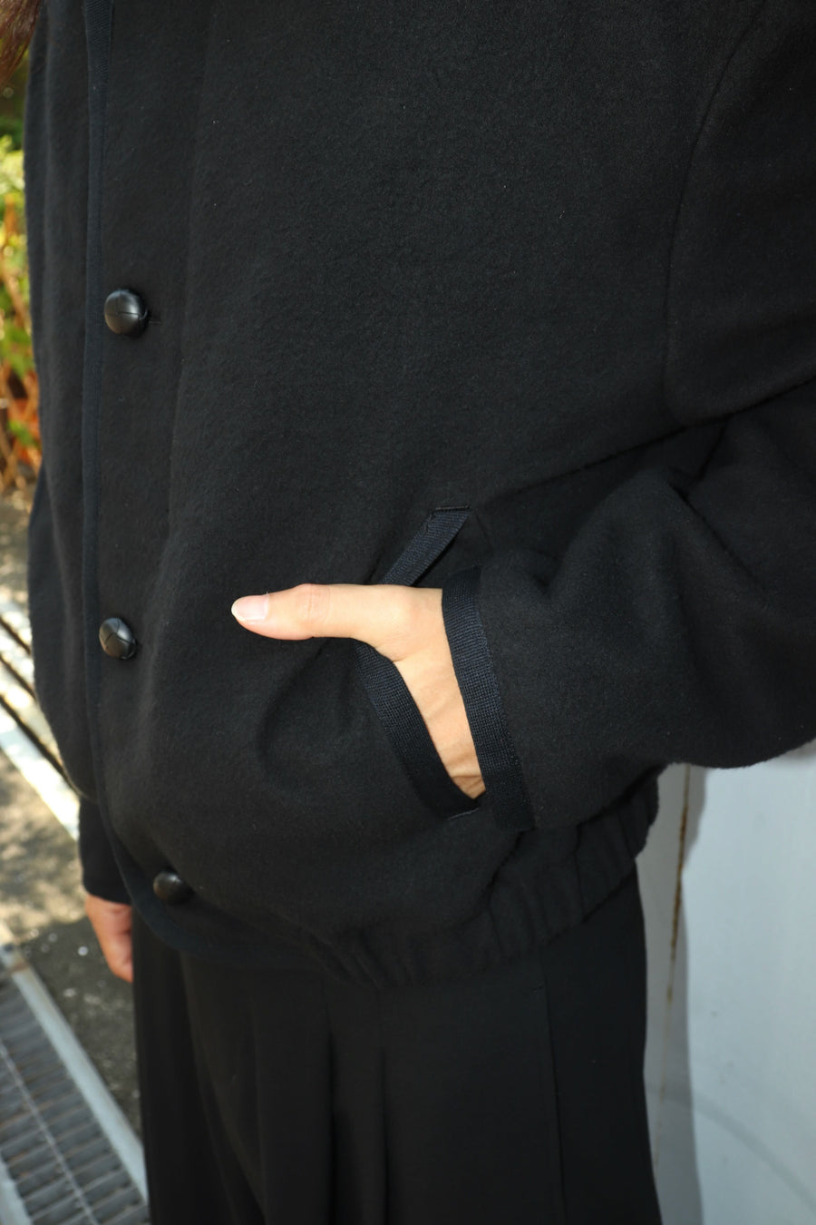 SOSHIOTSUKI  BIG SHOULDER FLEECE BLOUSON