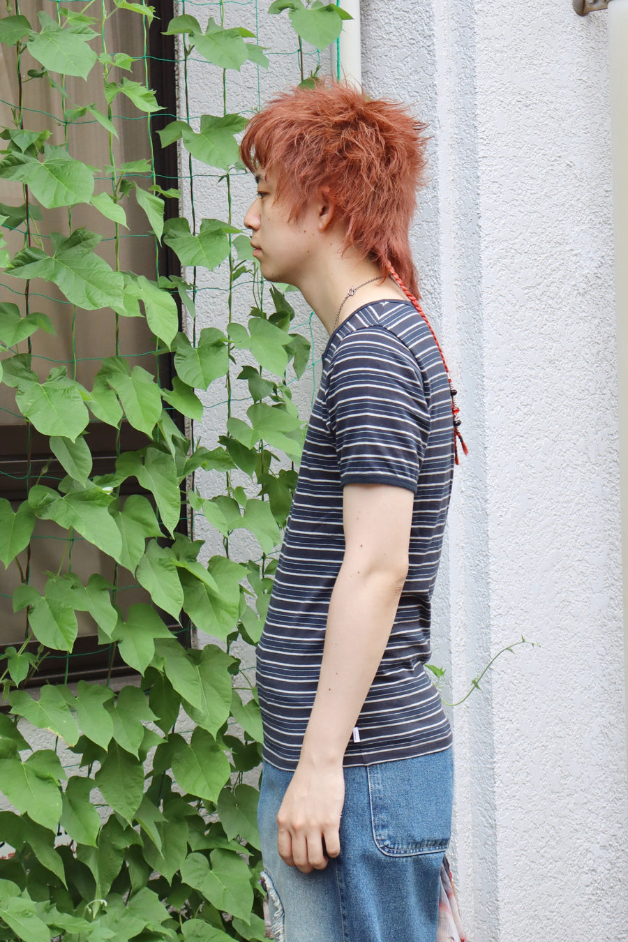 SUGARHILL  STRIPE TIGHT TEE(DARK NAVY)