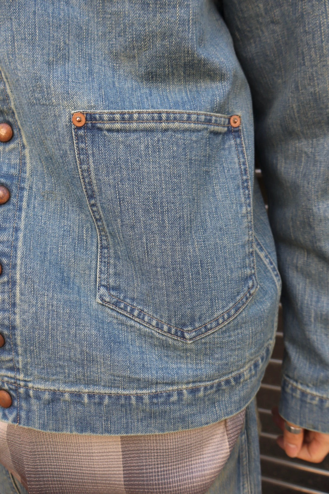 SUGARHILL(シュガーヒル)のFADED BUTTON DENIM JACKET FADED INDIGOの