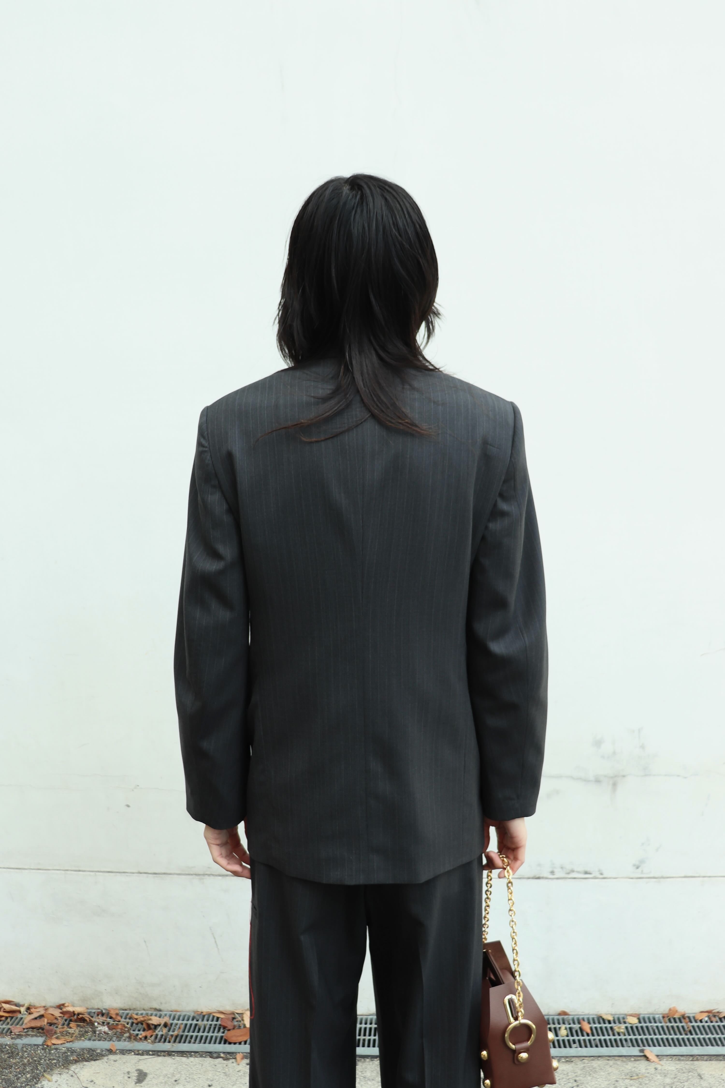 て*ら様 RED BAR TACK TAILORED JACKET - BLAC MASU(エムエーエスユー)のRED BAR TACK TAILORED JACKET BLACKの通販