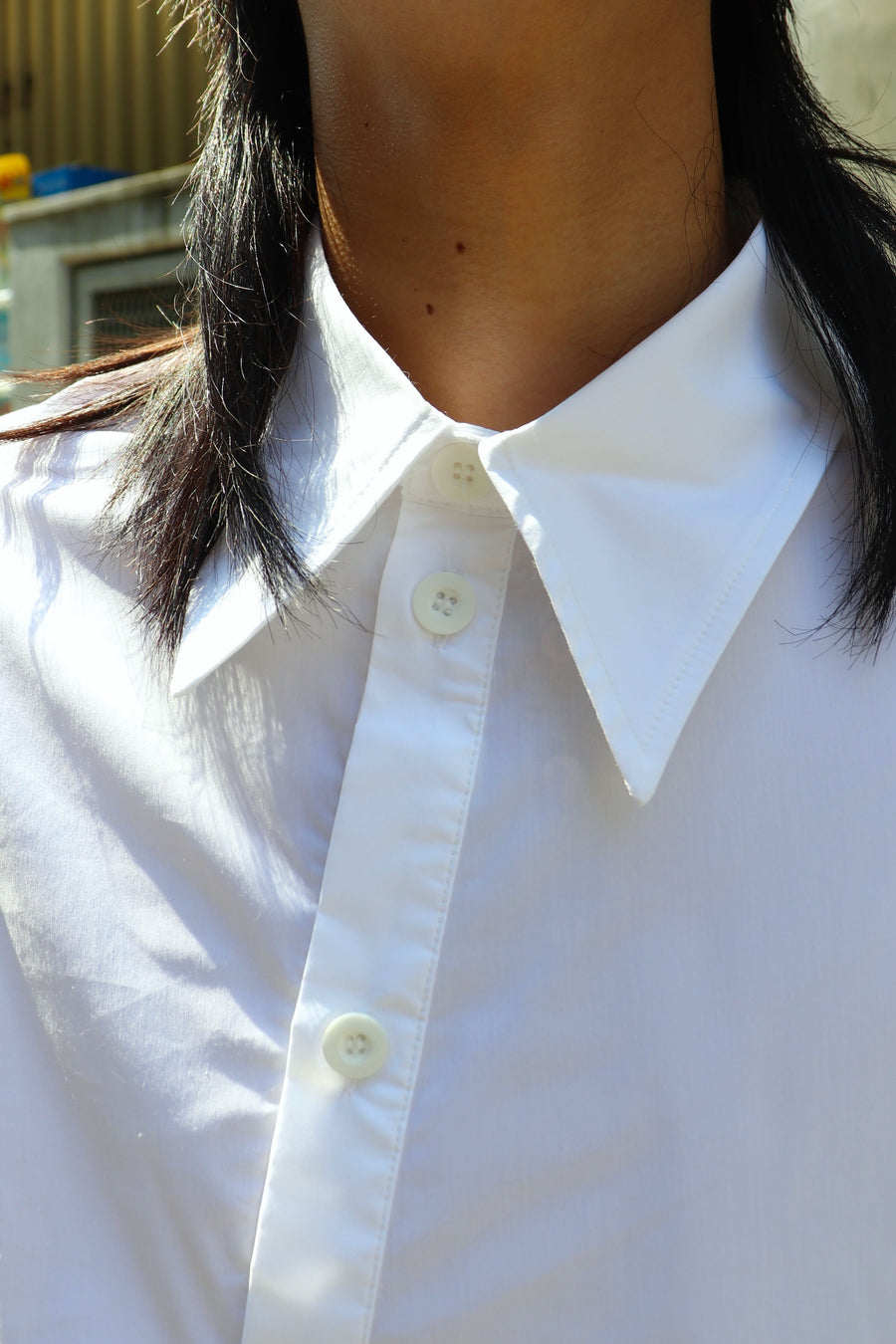 ANDERSSON BELL  BOUQUET ASYMMETRIC SHIRTS(WHITE)