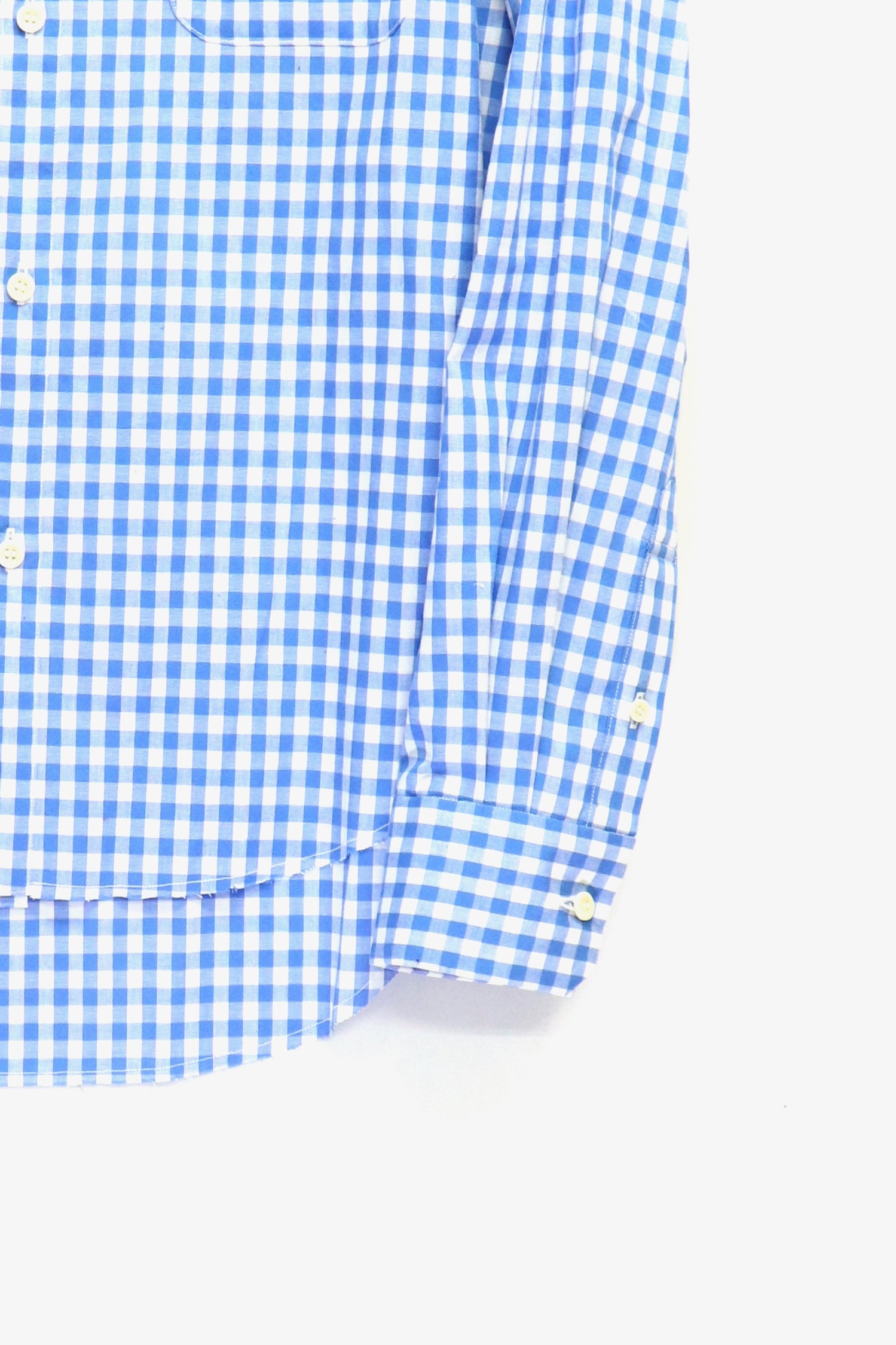 FILME FILLED(フィルムフィルド)のDistortion Collar Shirt Gingham Blueの通販｜PALETTE