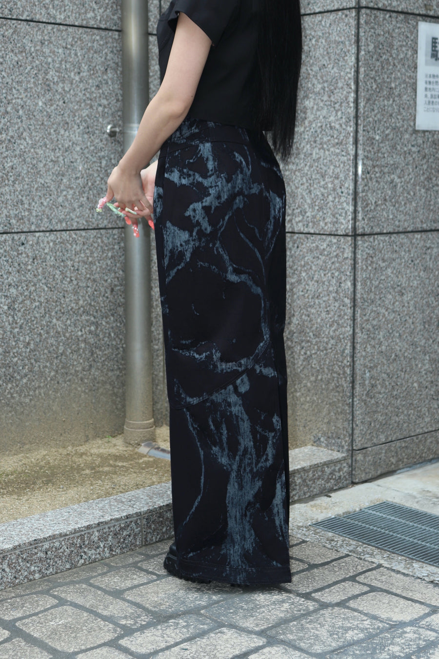 mukcyen(ムッシャン)のdenim fascia mapping skirtの通販｜PALETTE art