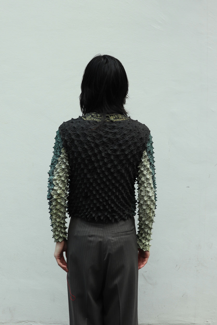 MASU(エムエーエスユー)のSPIKY FLIGHT JACKET SMOKE GREENの通販