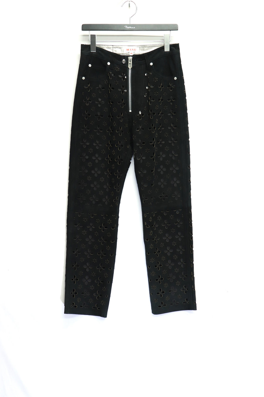 パンツ masu 22aw flower cut leather pants MASU(エムエーエスユー)のFLOWER-CUT LEATHER PANTSの通販｜PALETTE
