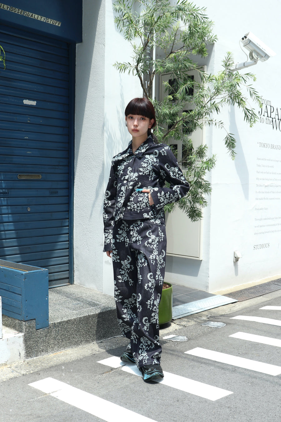 FETICO(フェティコ)のLACE-JACQUARD SKIPPER DENIM JACKETの通販