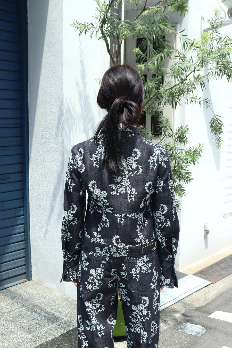 FETICO(フェティコ)のLACE-JACQUARD SKIPPER DENIM JACKETの通販