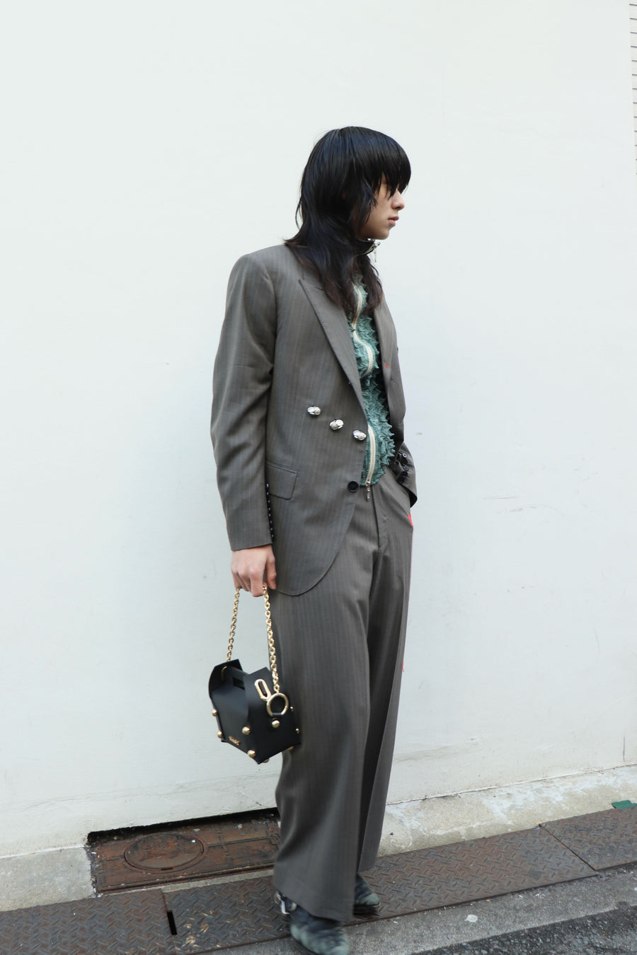 MASU(エムエーエスユー)のLEATHER CAKE BAG BLACK(バッグ)の通販