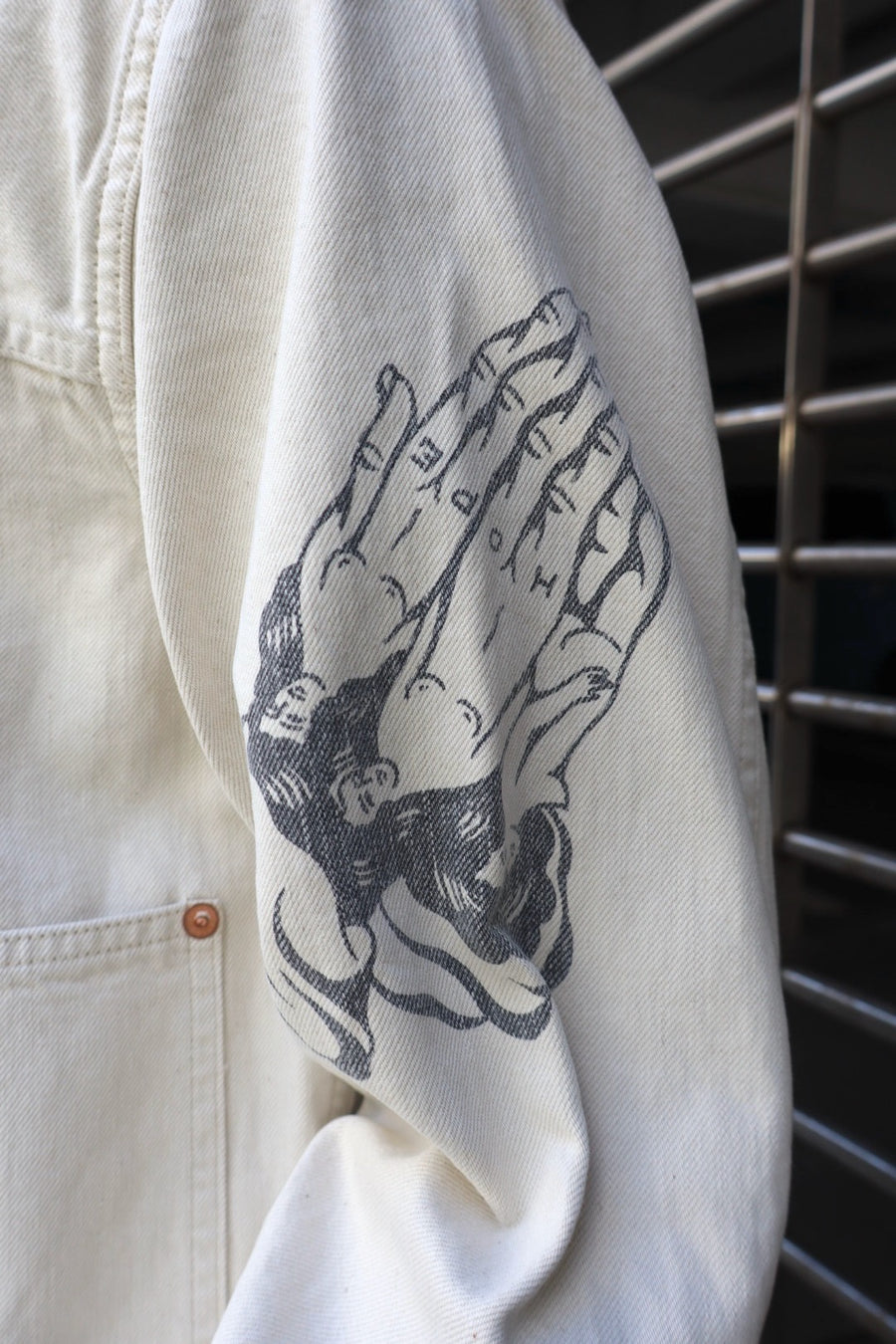 SUGARHILL(シュガーヒル)のTATTOO FLASH PRINT DENIM JACKET ECRUの