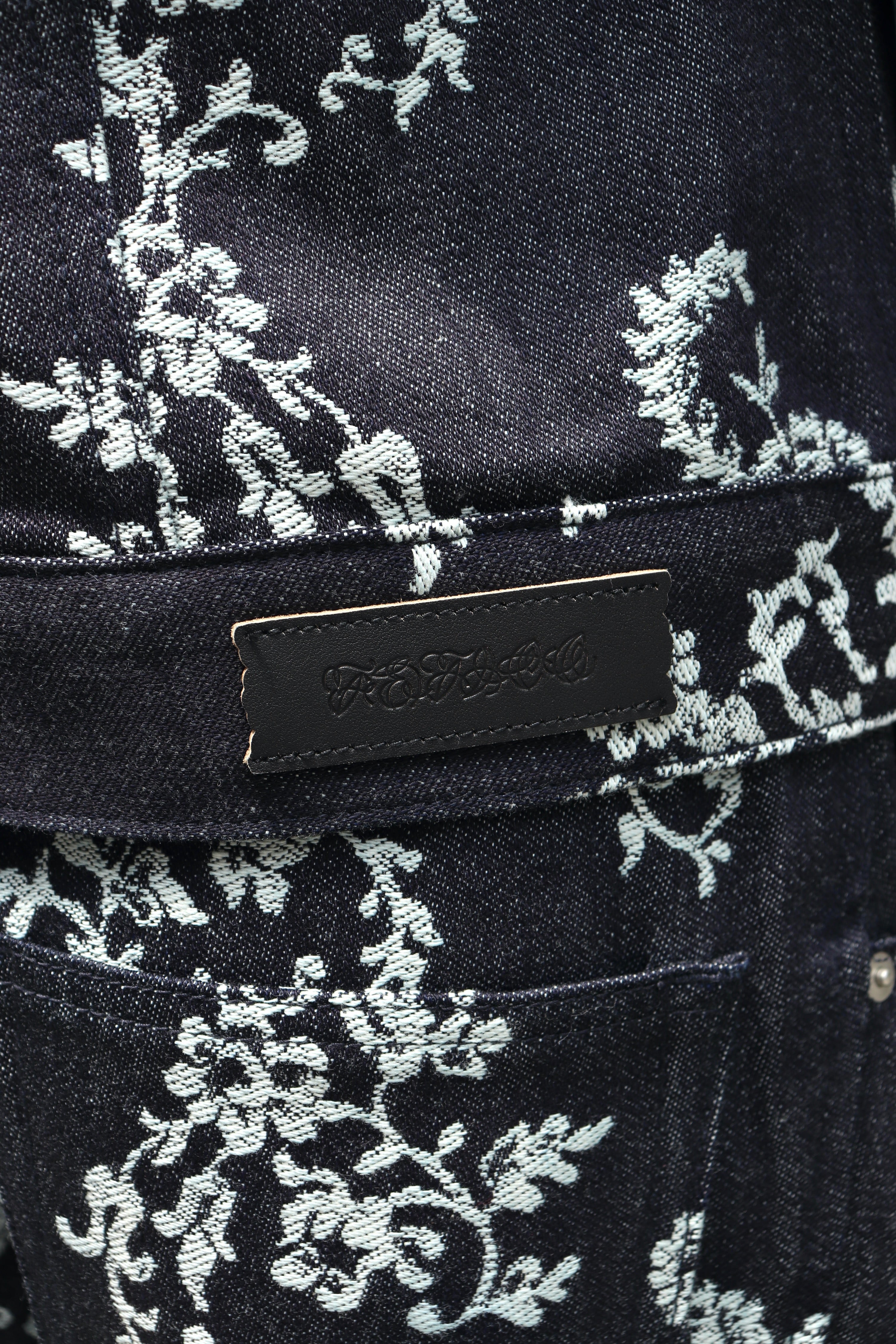 FETICO(フェティコ)のLACE-JACQUARD SKIPPER DENIM JACKETの通販