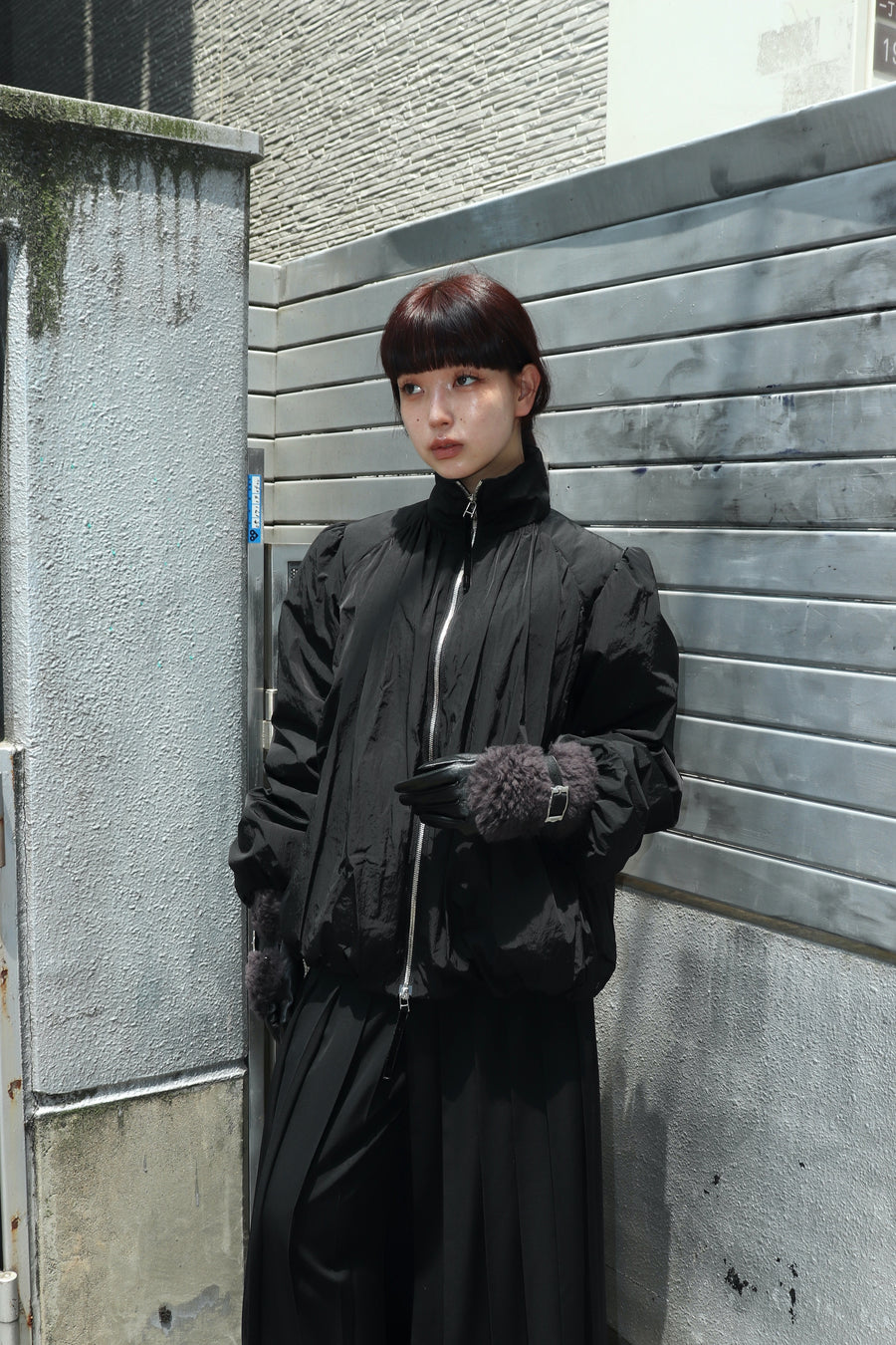 FETICO(フェティコ)のWOOL BOA-TRIM LEATHER GLOVESの通販｜PALETTE