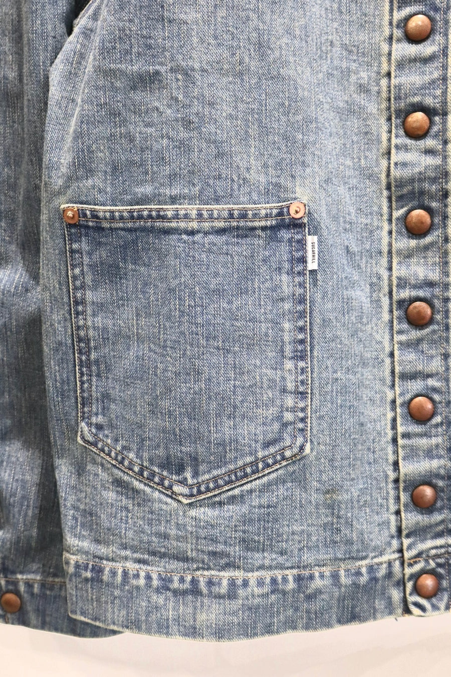 SUGARHILL(シュガーヒル)のFADED BUTTON DENIM JACKET FADED INDIGOの