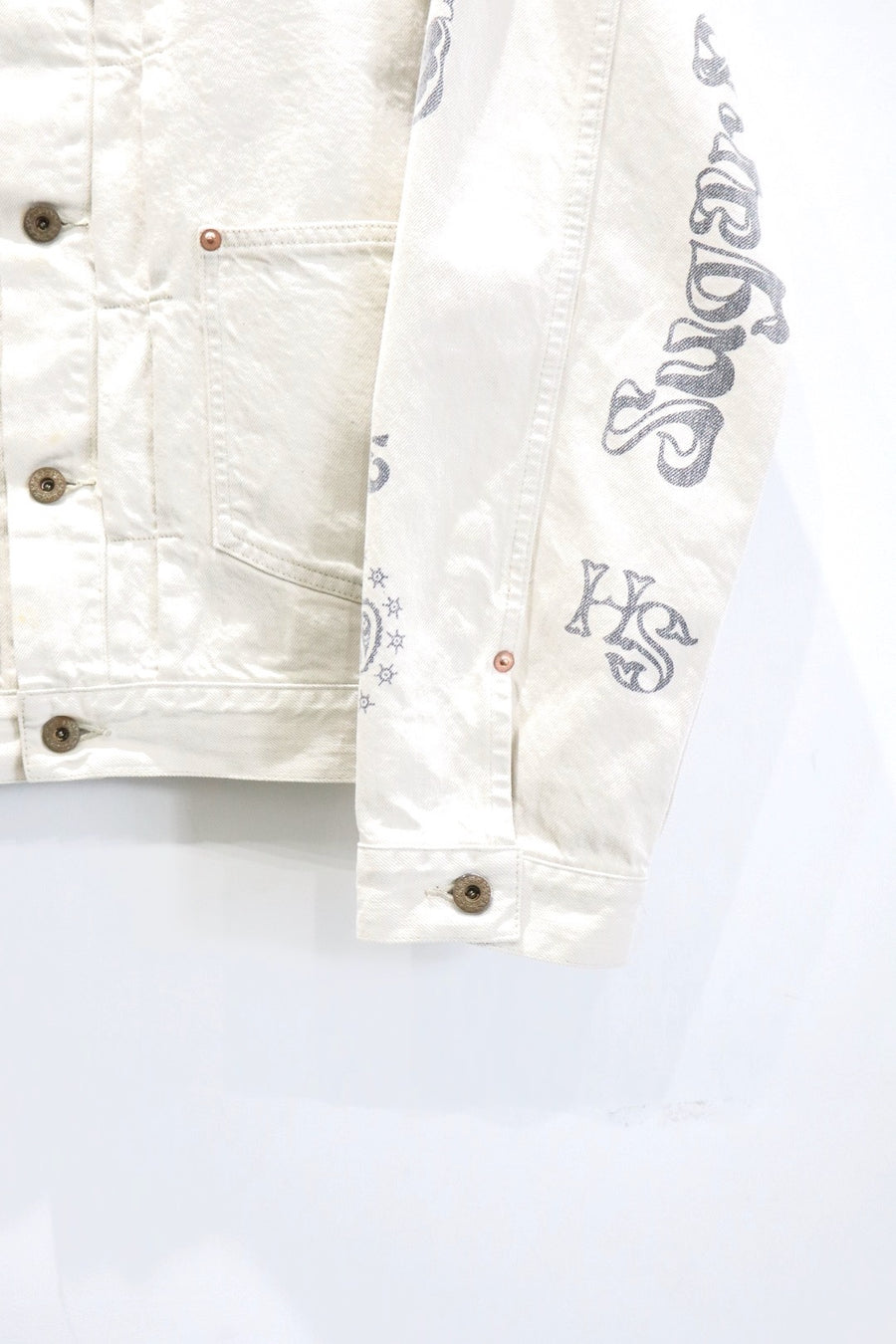 SUGARHILL(シュガーヒル)のTATTOO FLASH PRINT DENIM JACKET ECRUの