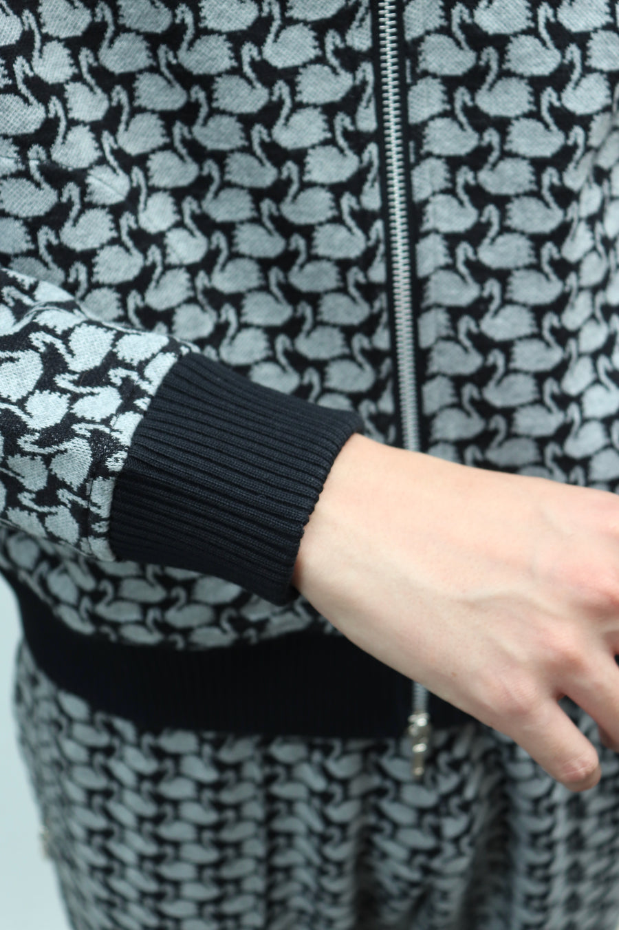 MASU  SWAN MONOGRAM TRACK JACKET