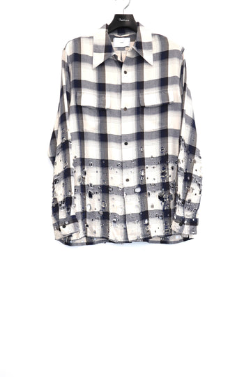 SUGARHILL  OMBRE DESTROYED SHIRT