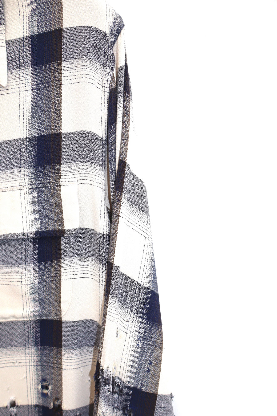 SUGARHILL  OMBRE DESTROYED SHIRT