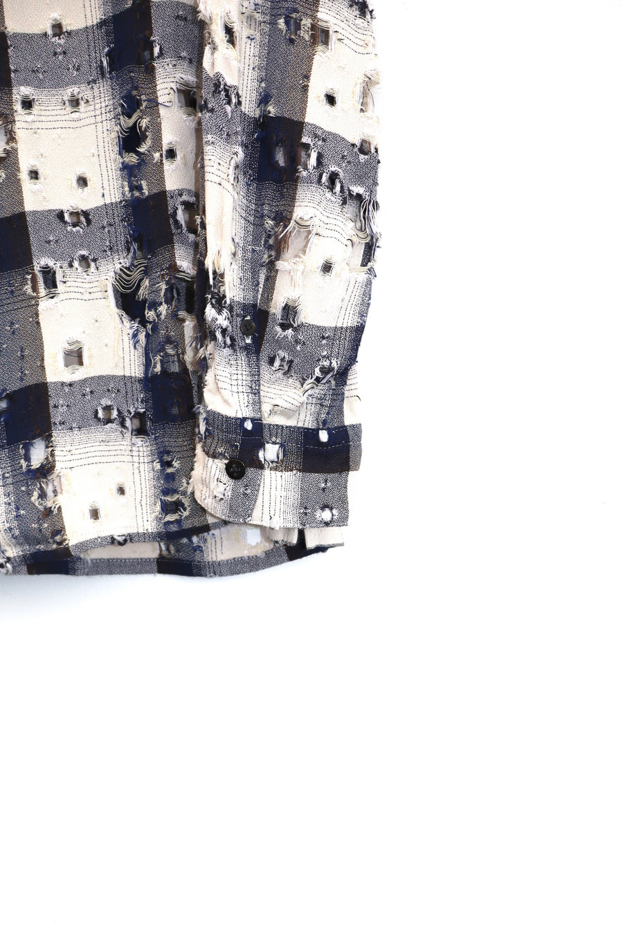 SUGARHILL  OMBRE DESTROYED SHIRT