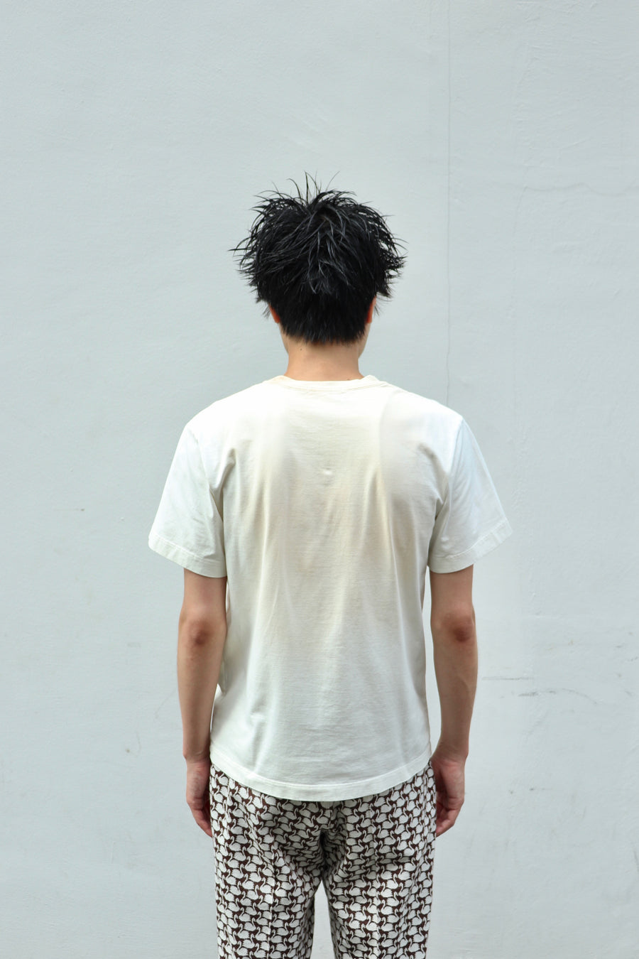 MASU  WASTED EXPLORER CREW T-SHIRT(WHITE)