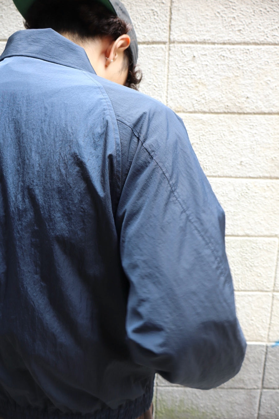 SUGARHILL  NYLON ZIP SWINGTOP(NAVY)