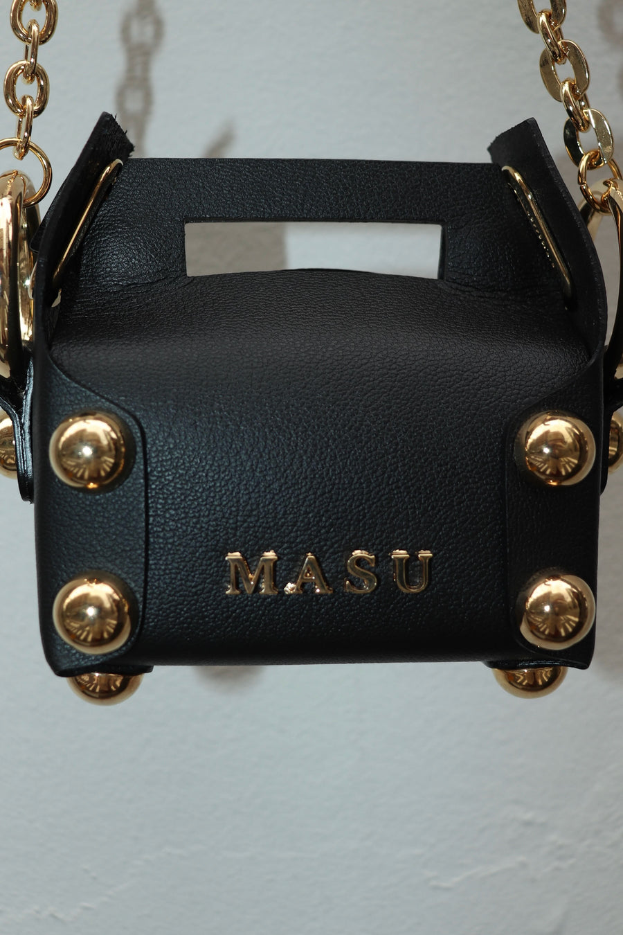 MASU(エムエーエスユー)のLEATHER CAKE BAG PETIT BLACK(バッグ)の通販