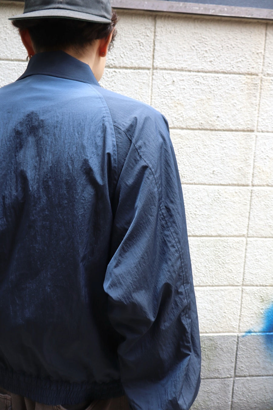 SUGARHILL  NYLON ZIP SWINGTOP(NAVY)