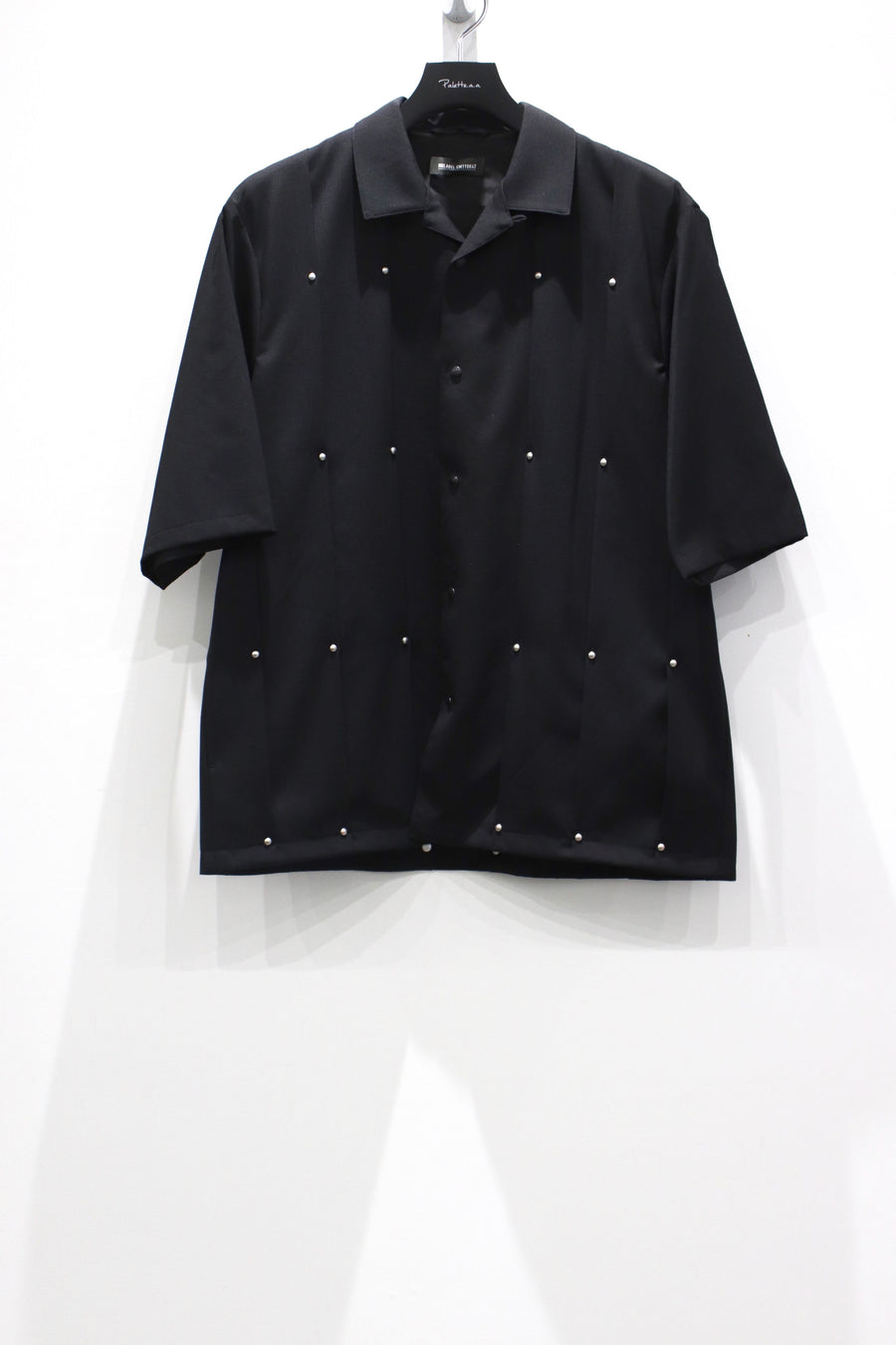 NULABEL  TACK SHIRT SS(BLACK)