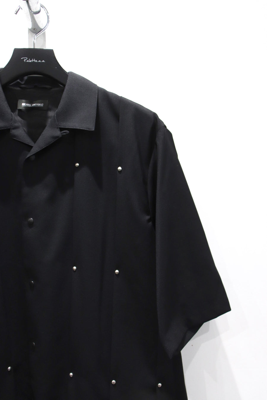 NULABEL  TACK SHIRT SS(BLACK)