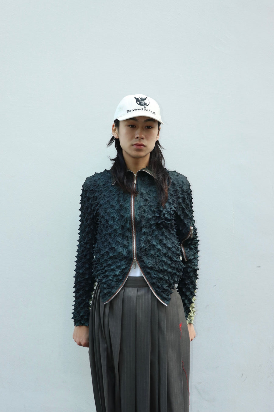 MASU(エムエーエスユー)のSPIKY FLIGHT JACKET SMOKE BLACKの通販