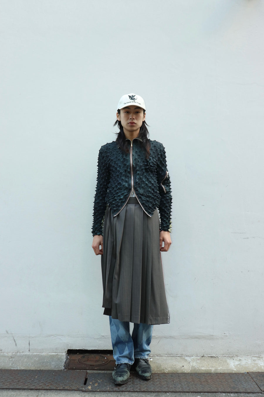MASU(エムエーエスユー)のSPIKY FLIGHT JACKET SMOKE BLACKの通販