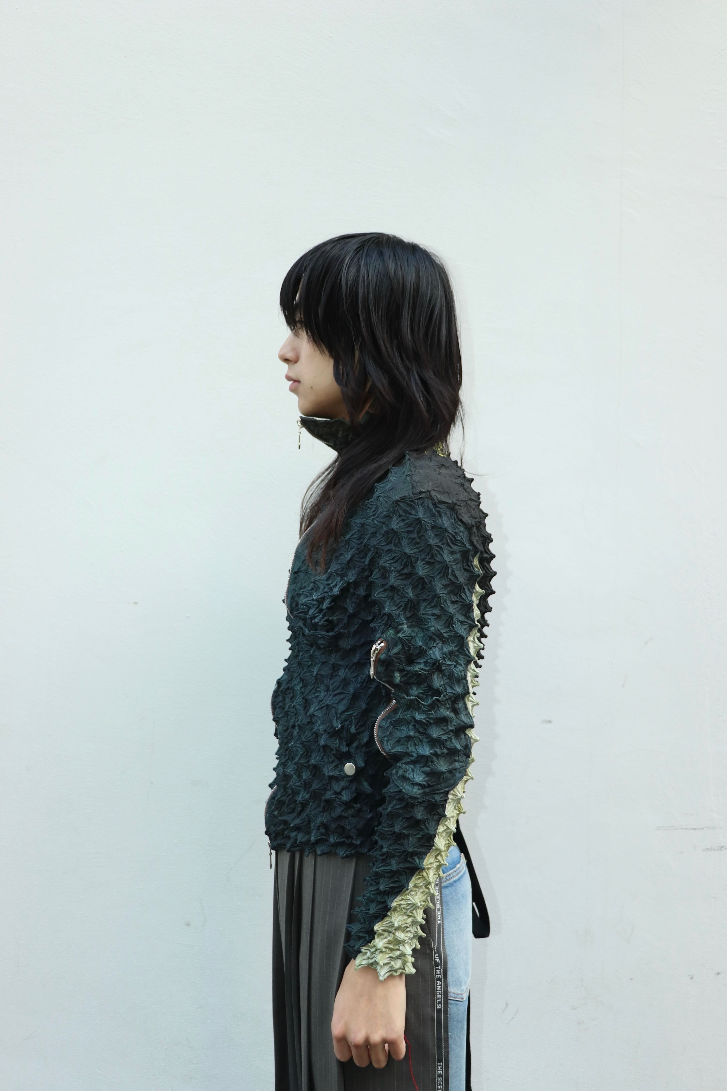 MASU(エムエーエスユー)のSPIKY FLIGHT JACKET SMOKE BLACKの通販