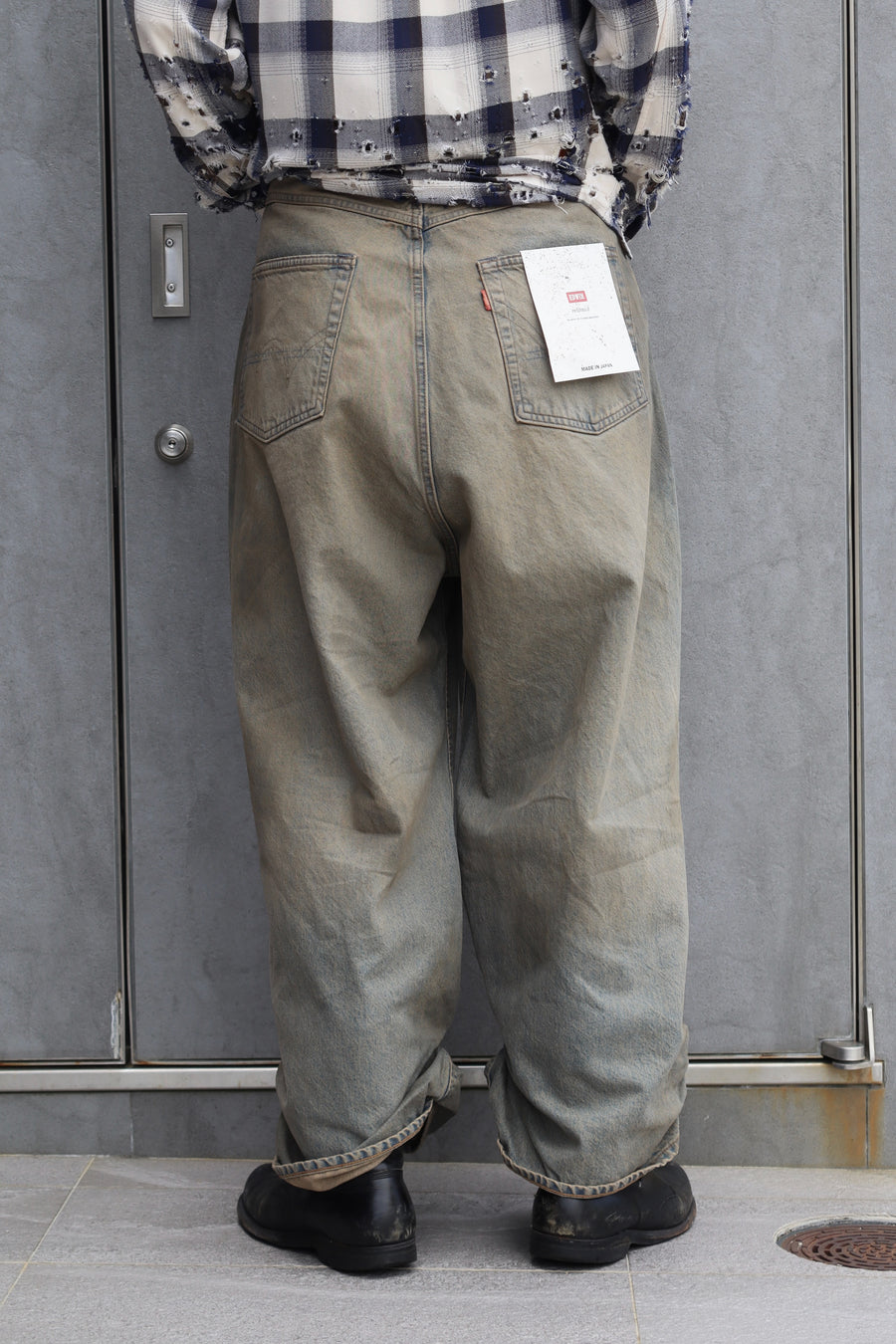 refomed  FRESH MAN DENIM WIDE PANTS by EDWIN