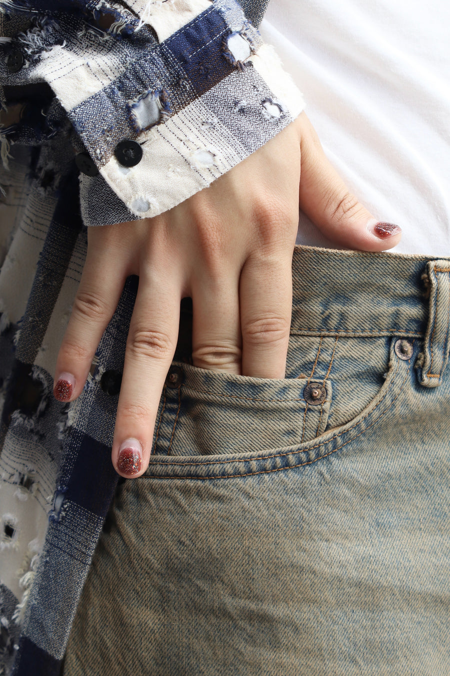 refomed  FRESH MAN DENIM WIDE PANTS by EDWIN