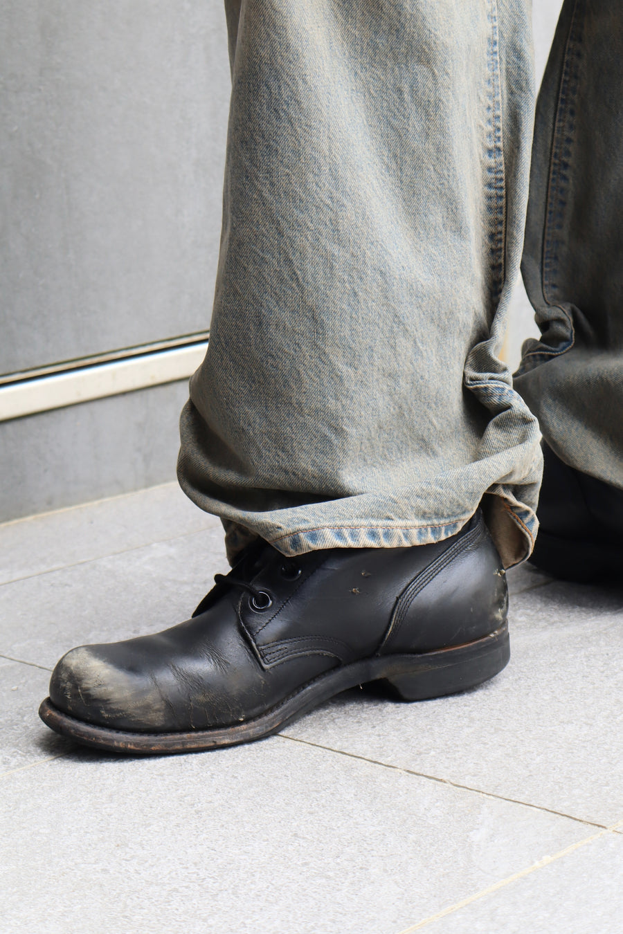 refomed  FRESH MAN DENIM WIDE PANTS by EDWIN