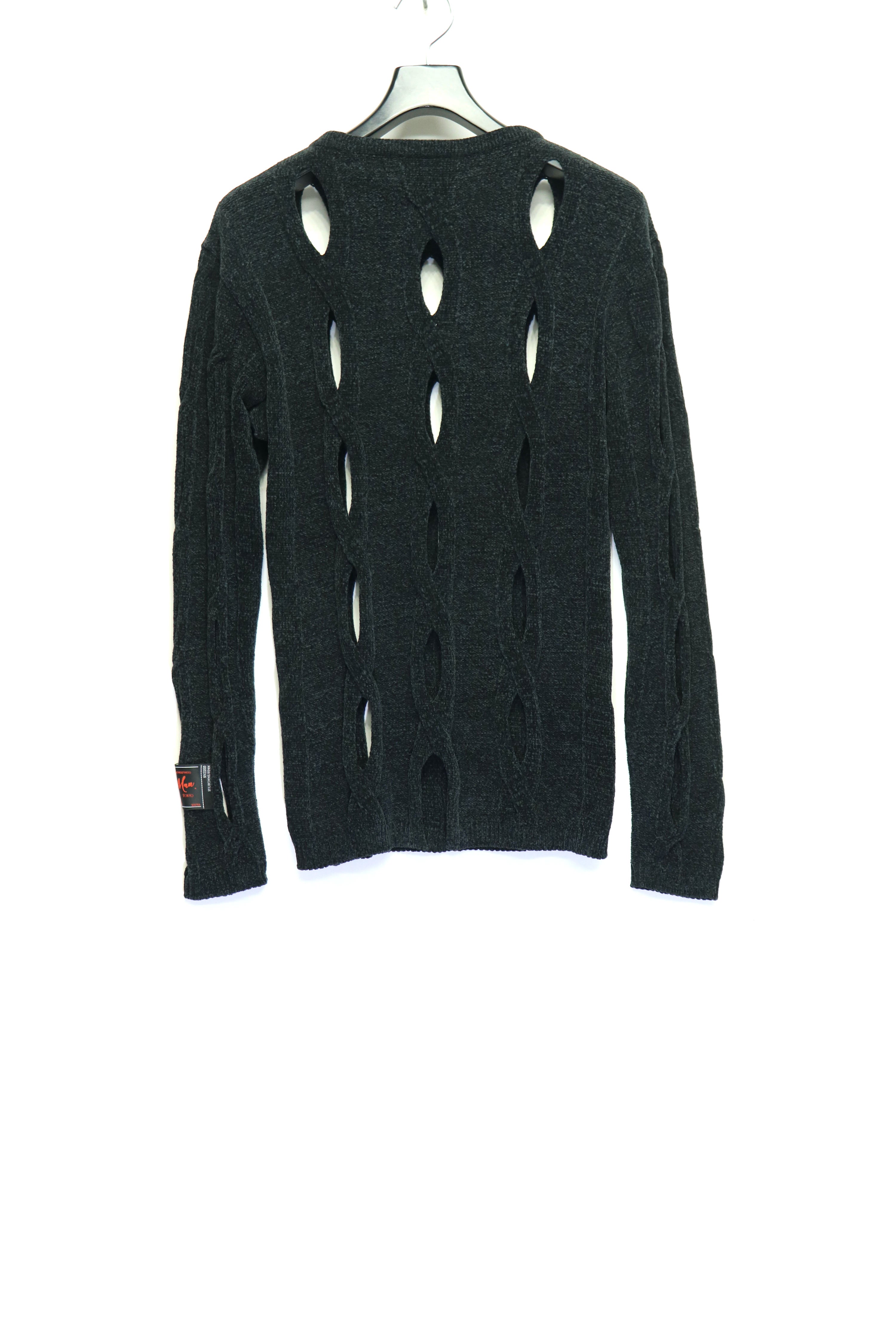 SYU.HOMME/FEMM(シュウオムフェム)のLoop chenille knit BLACKの通販 