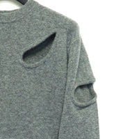 Toga Virilis Hole Knit Pullover Gray mail order | Palette Art
