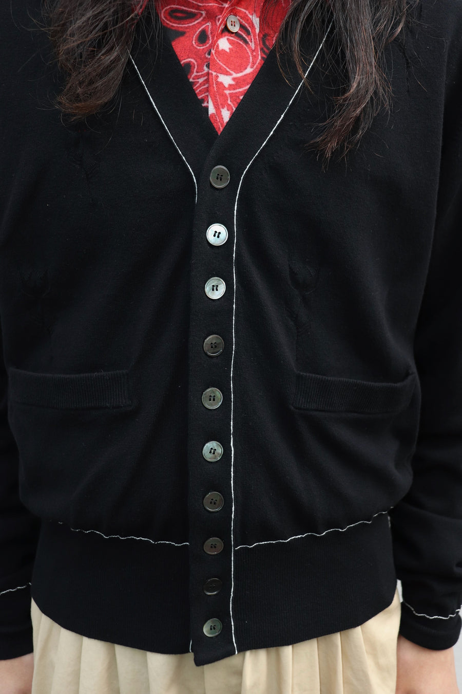 MASU(エムエーエスユー)のMB 10 BUTTONS CARDIGAN BLACKの通販