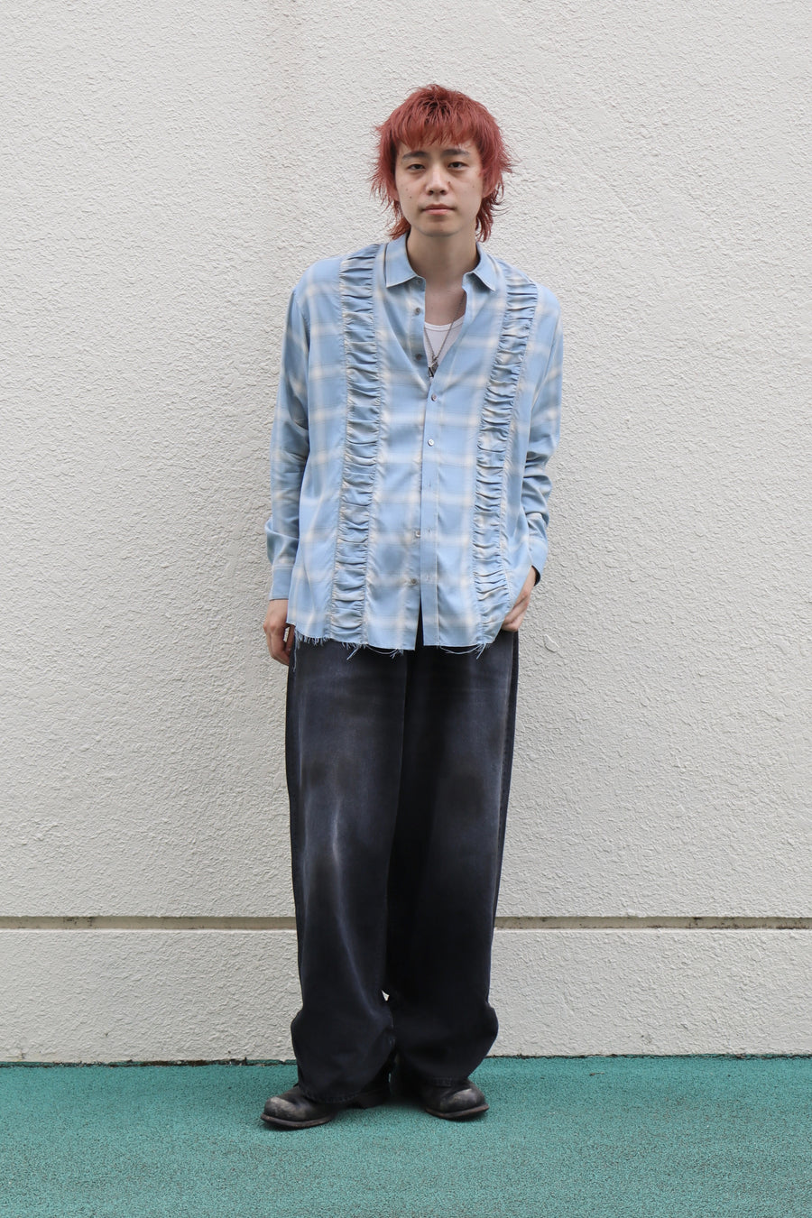 refomed  FRESH MAN DENIM WIDE PANTS by EDWIN
