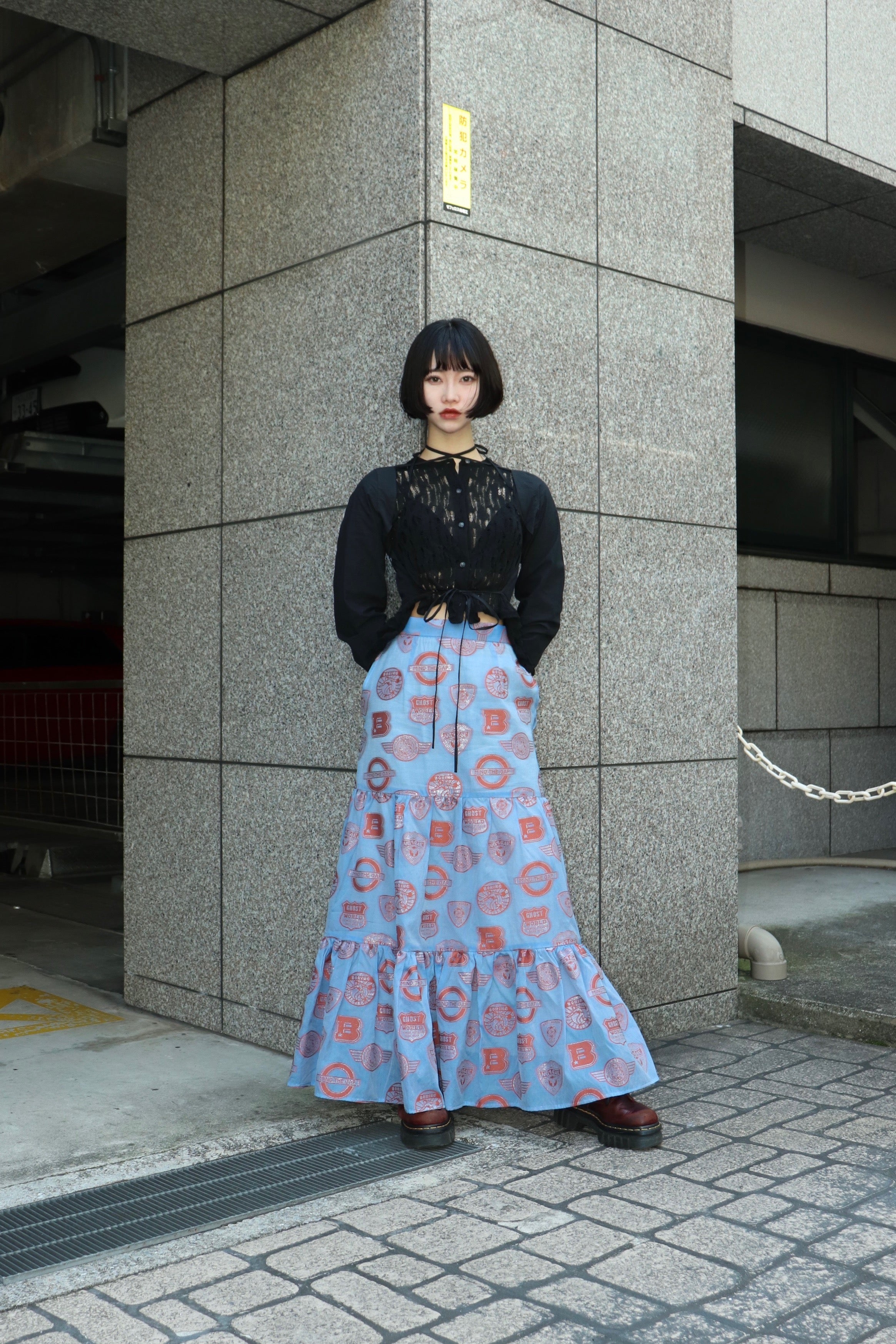 BELPER(ベルパー)の23SS MANY PATCH SKIRT BLUE/ORANGEの通販｜PALETTE