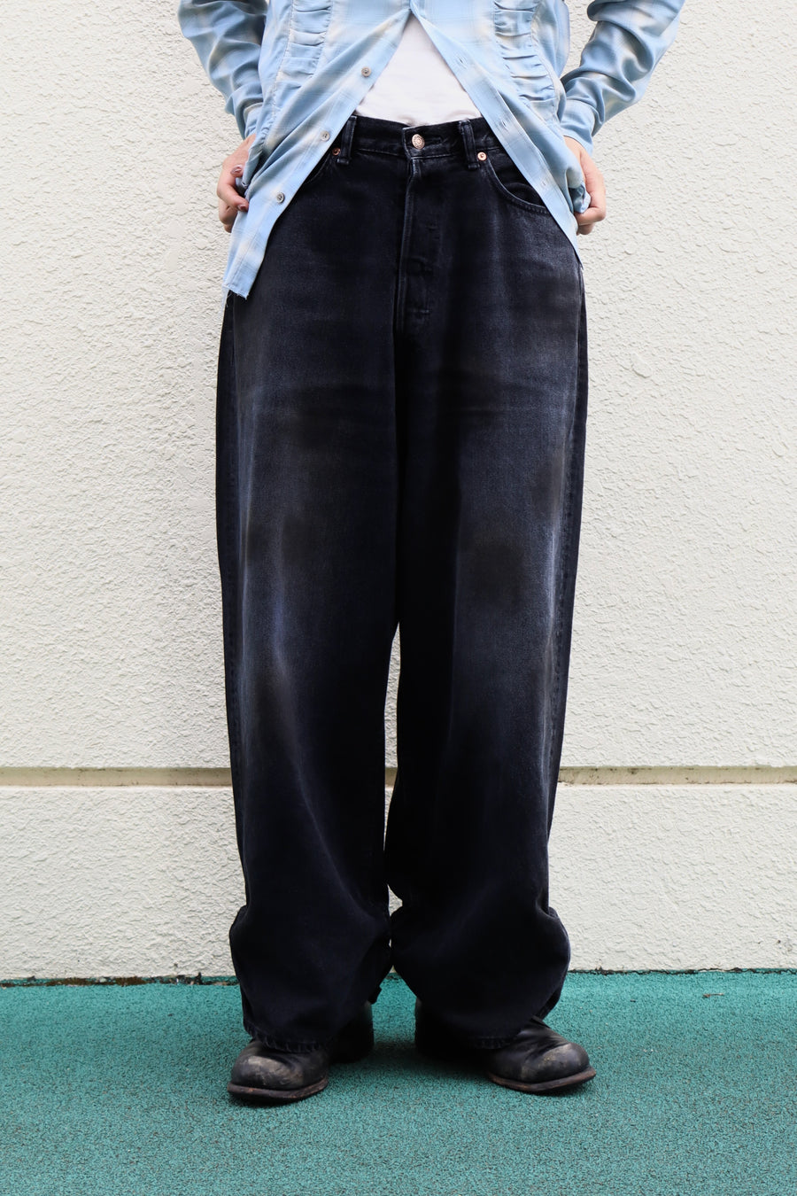 refomed  FRESH MAN DENIM WIDE PANTS by EDWIN